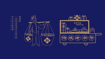 藍(lán)色一頁中式作品 唐園酥中式餅店品牌形象設(shè)計(jì)與國內(nèi)貿(mào)易代理